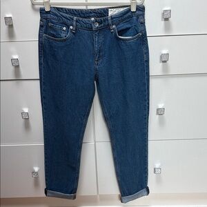 Rag & Bone Classic Blue Cropped Jeans